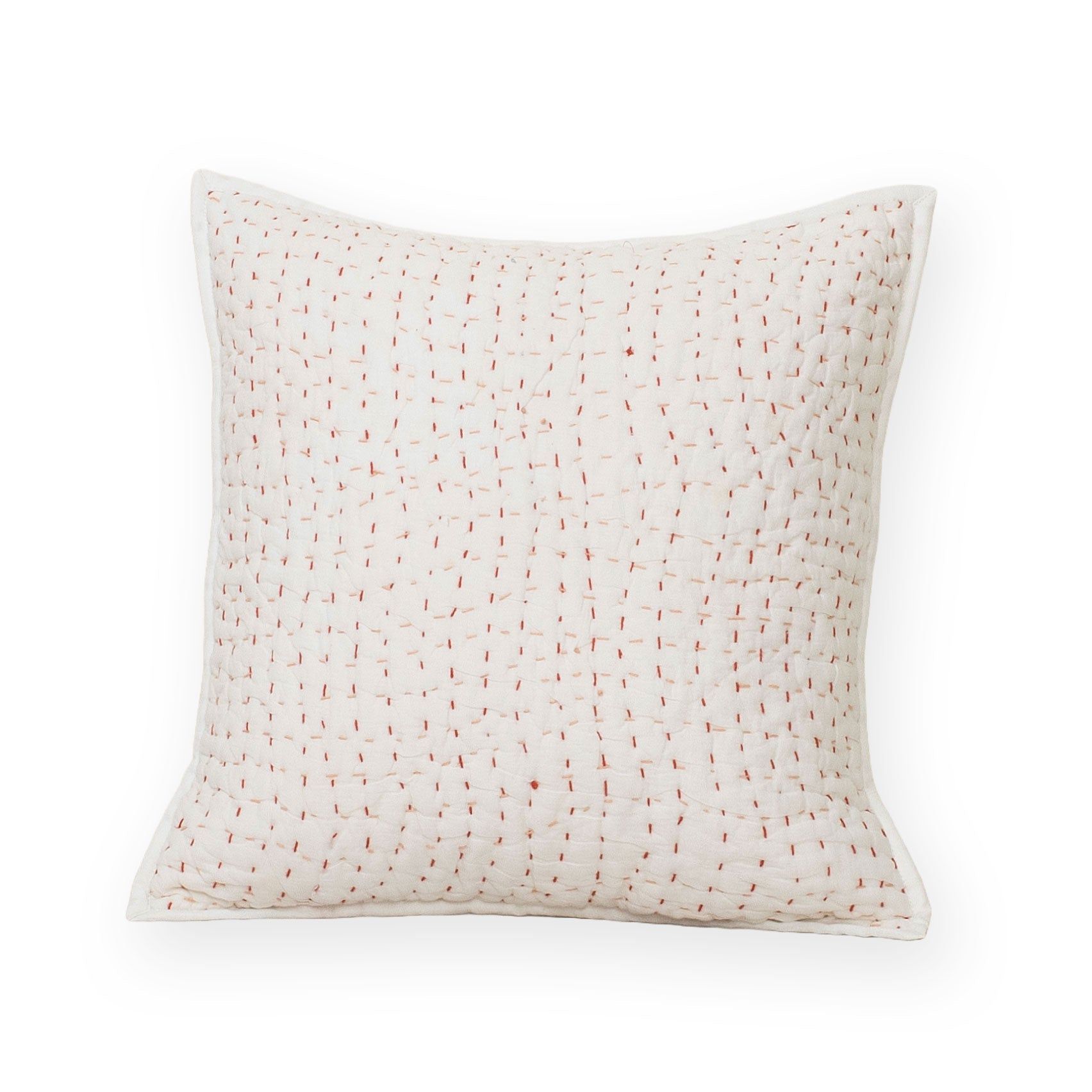 Pure Cotton Solid Kantha Cushion Cover
